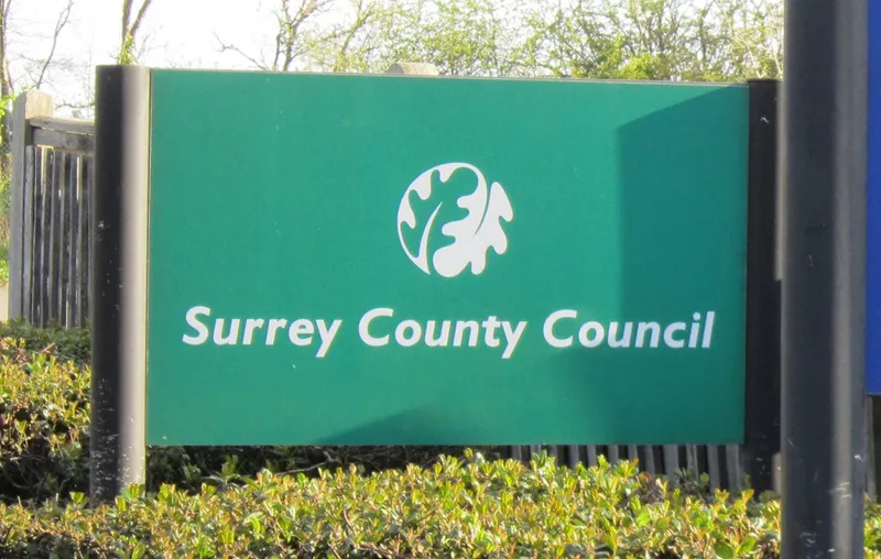 Surrey County Council sign