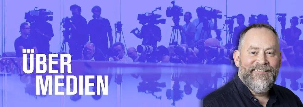 Übermedien-Logo und Foto von Stefan Niggemeier