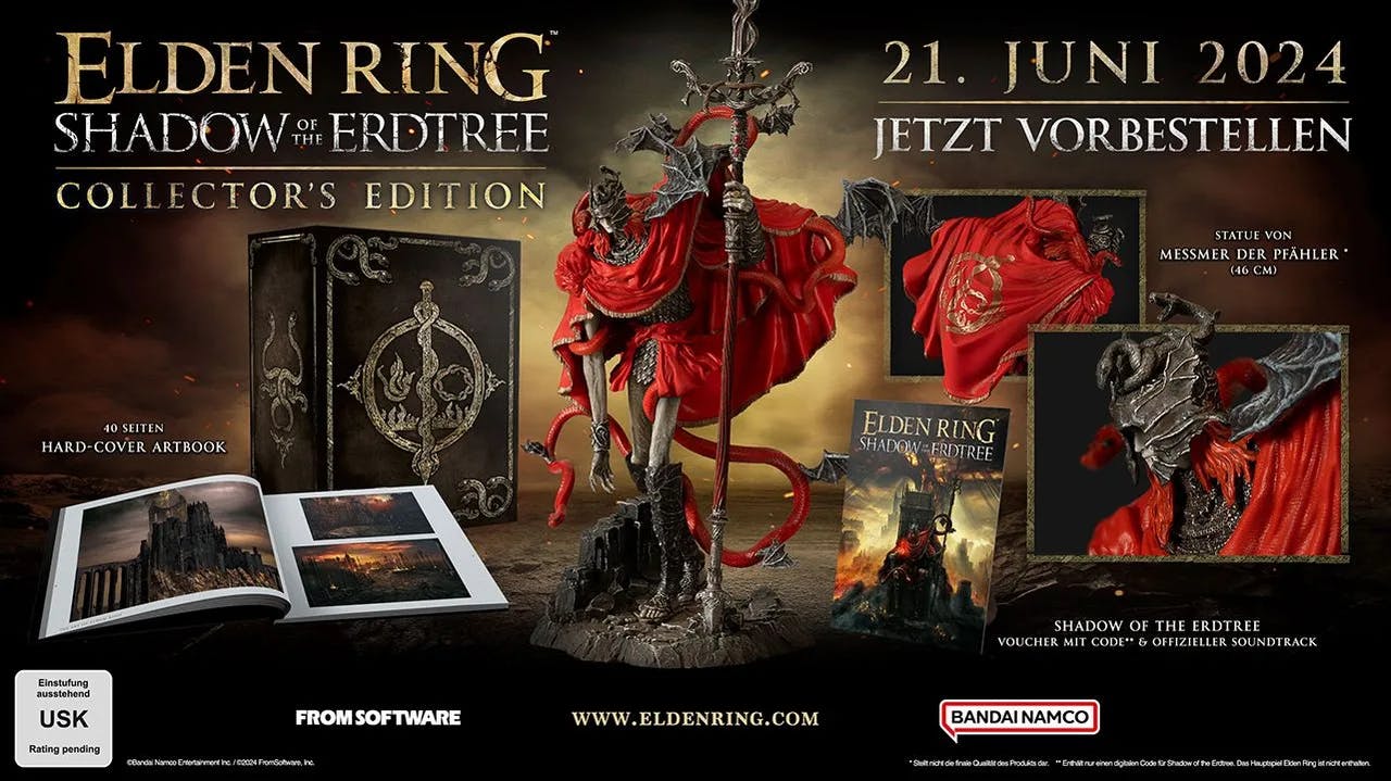 In der Collector's Edition ist die Statue von Messmer the Impaler enthalten. Es wird drei Editionen geben.