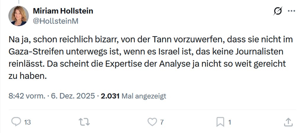 Screenshot des Postings