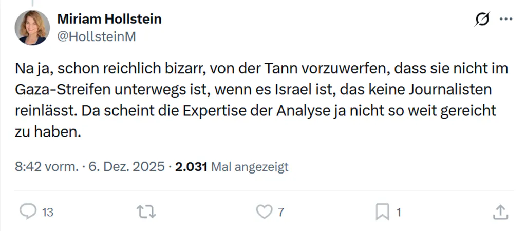 Screenshot des Postings