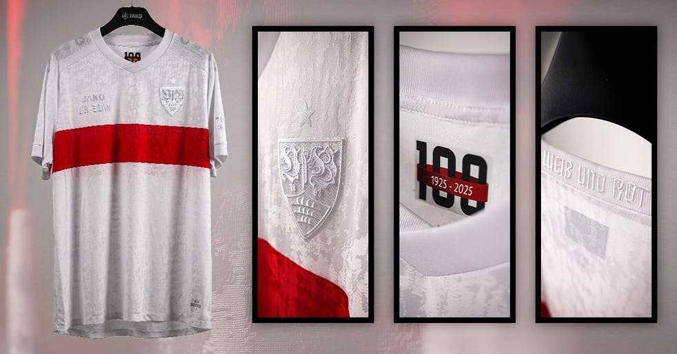 Das Sondertrikot zum VfB 100 Jahre Brustring