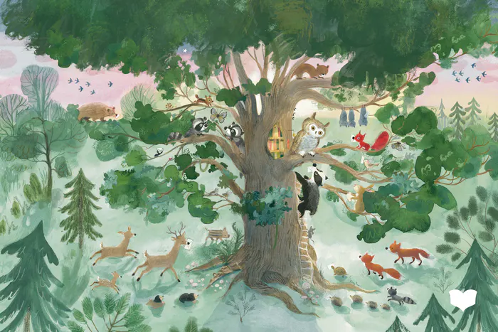 AUS: UHUWE LIEST VOR // © Christelle Saquet (Text) © Tatjana Mai-Wyss (Illustrationen) / Bohem Verlag