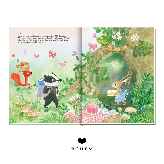 AUS: DAS LESEFEST MIT UHUWE // © Christelle Saquet (Text) © Tatjana Mai-Wyss (Illustrationen) / Bohem Verlag