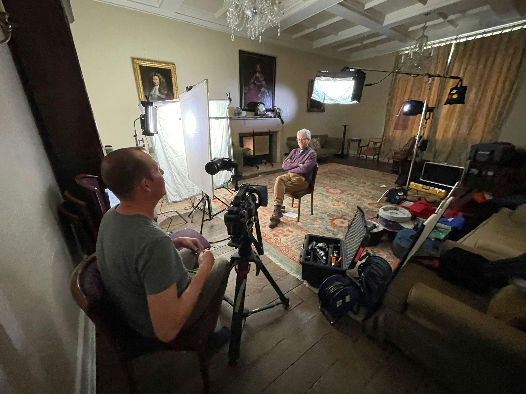 John Garth, YLE interview 2023 at Exeter College, Oxford