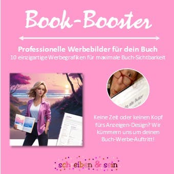 Ein Klick auf das Bild führt dich zu weiteren Informationen zum Book-Booster-Paket.