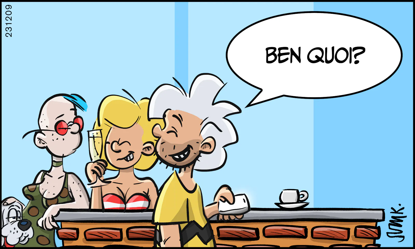 Coco lance un regard assassin. Le mec : « Ben quoi? »