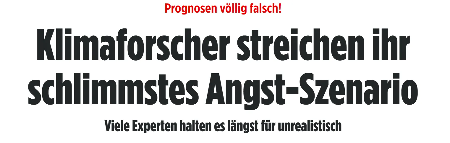Prognosen völlig falsch! Klimaforscher streichen ihr schlimmstes Angst-Szenario
