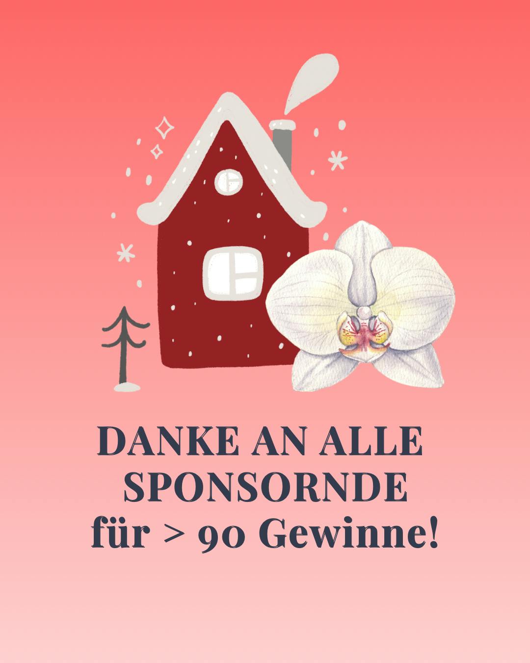 Über 20 Sponsoren und über 90 Gewinne: Ich sage DANKE!