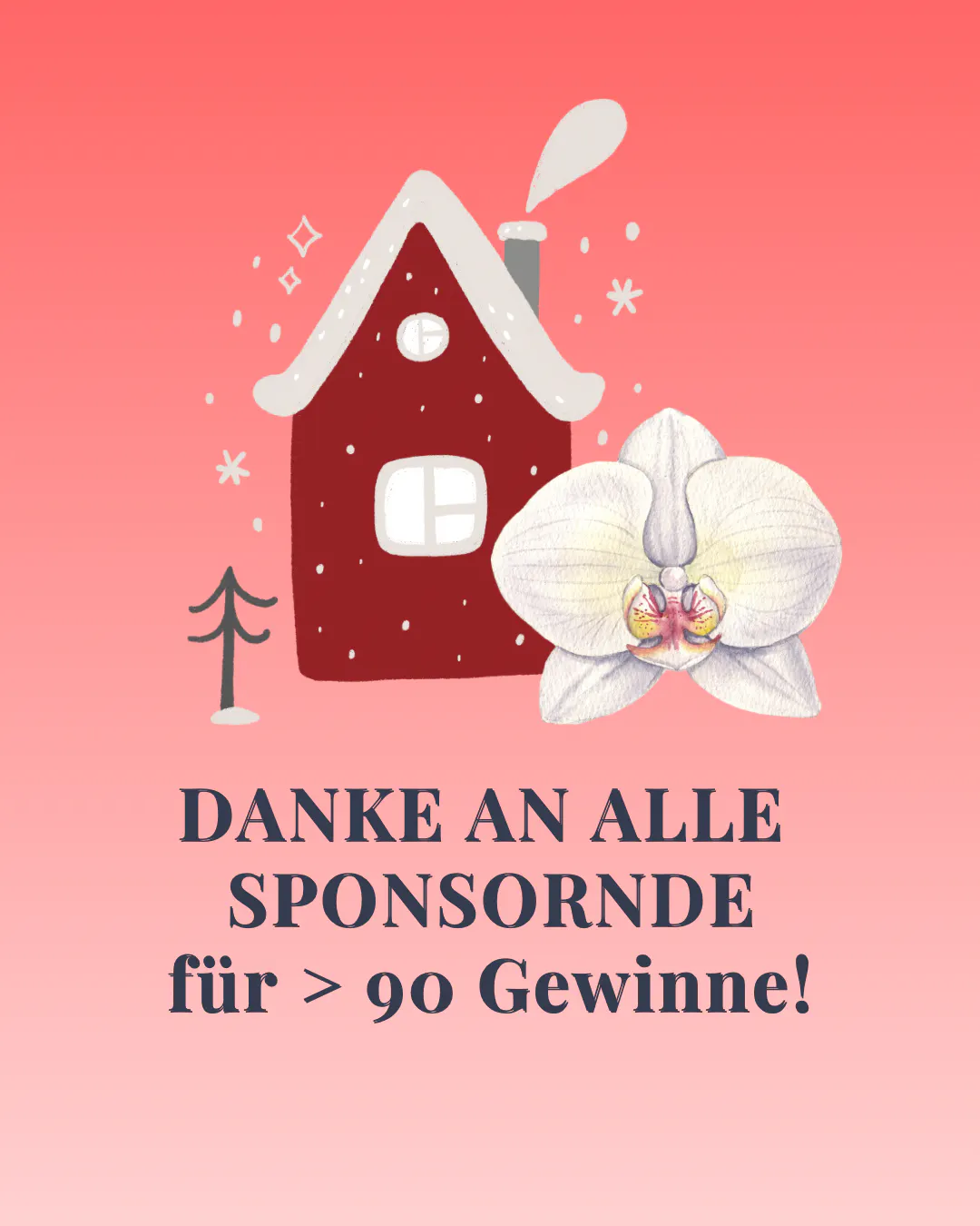 Über 20 Sponsoren und über 90 Gewinne: Ich sage DANKE!