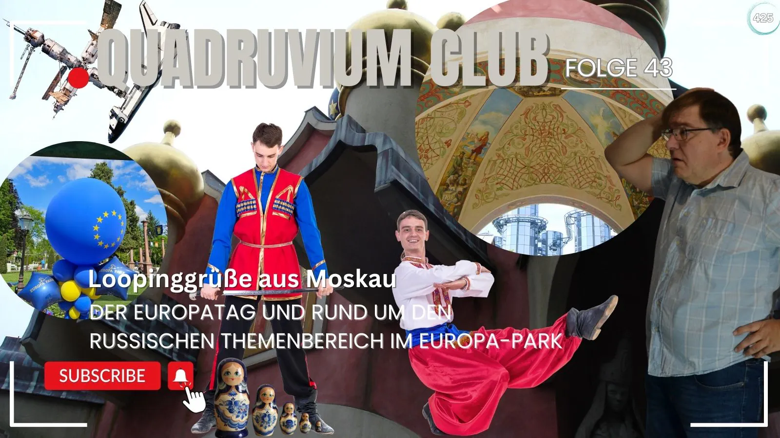 Coverbild der neuesten Videoepisode vom Quadruvium Club, eine Concept Art über das Thema "Europa und Russland".