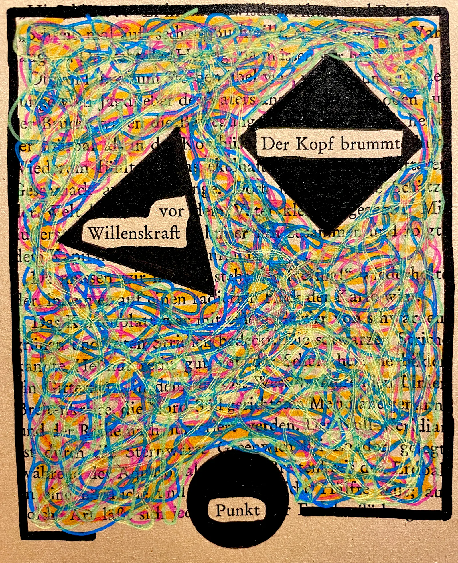 Der Kopf brummt vor Willenskraft. Punkt.