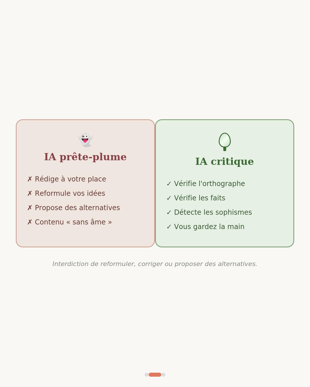 Prête-plume vs. Critique