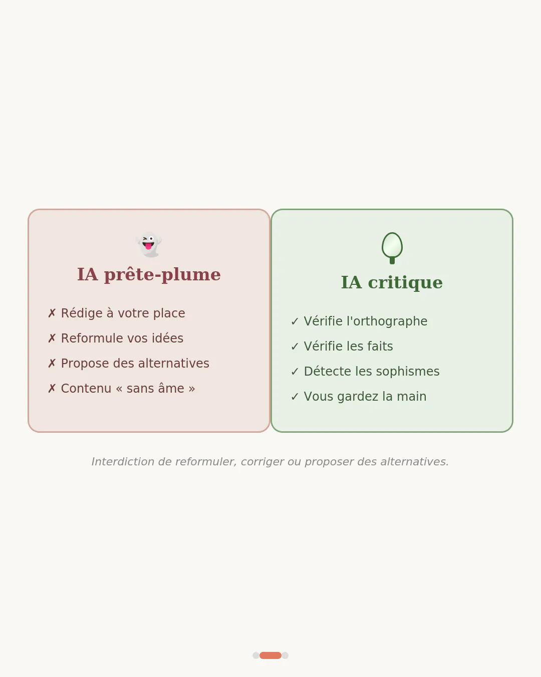 Prête-plume vs. Critique