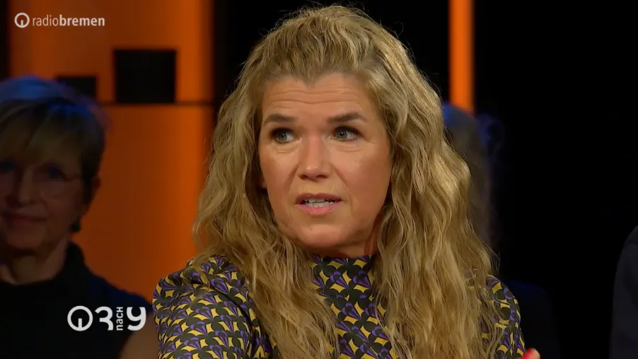 Anke Engelke in der Talkshow „3 nach 9“ von Radio Bremen.