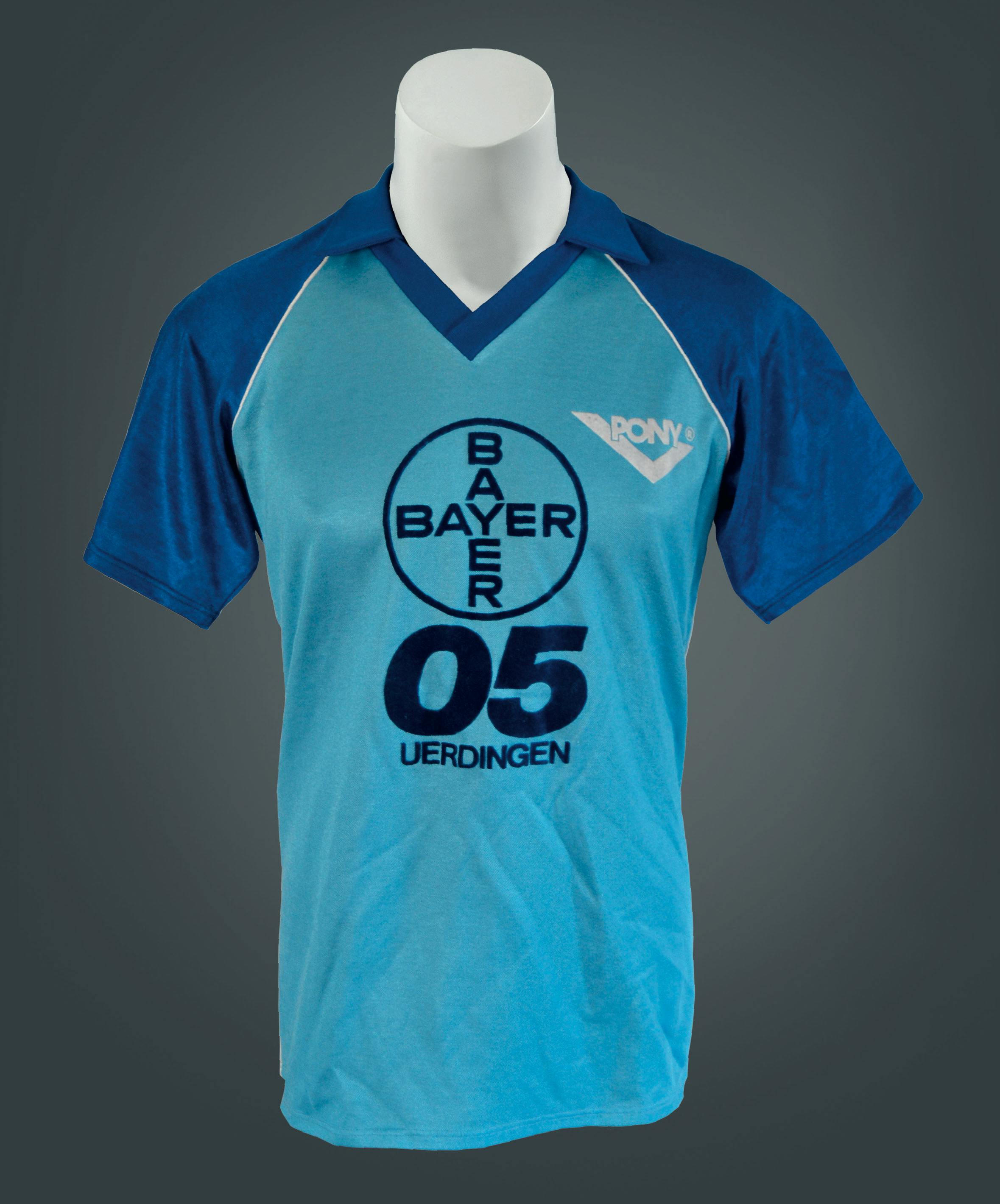 Trikot Bayer 05 Uerdingen von Pony aus der Saison 1983/84.