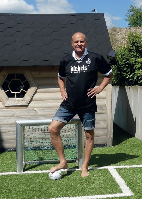 Martin Schneider im Diebels Alkoholfrei Trikot