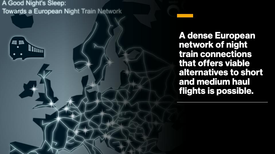 A European night train network? - spatialforesight