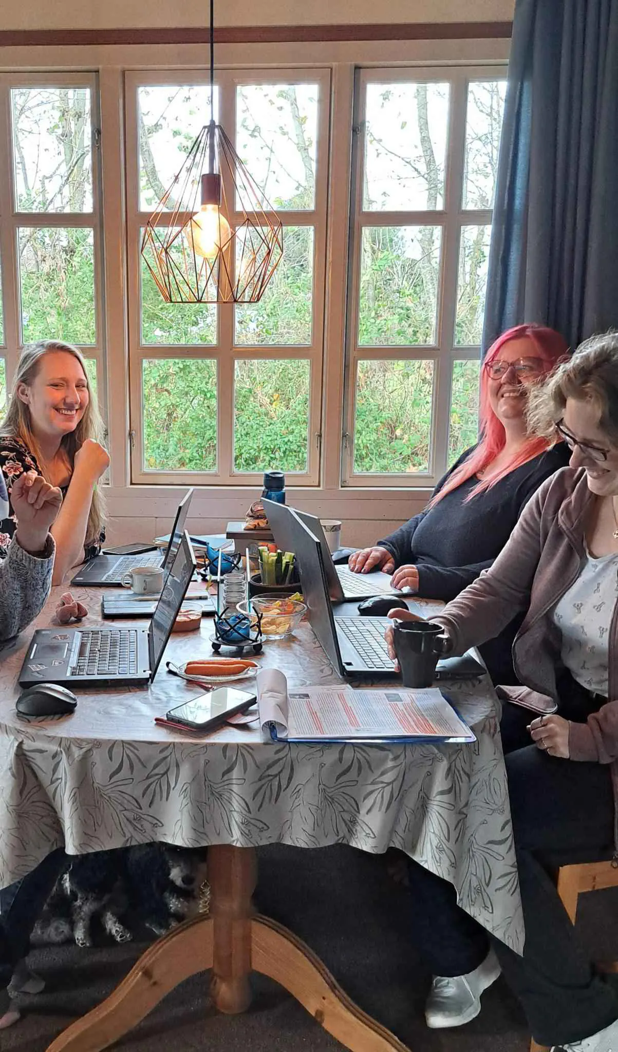 Laura und ihre Co-Autorinnen Jessica Weber und Anna Lena Diel für die Revolution Romance-Romanreihe.