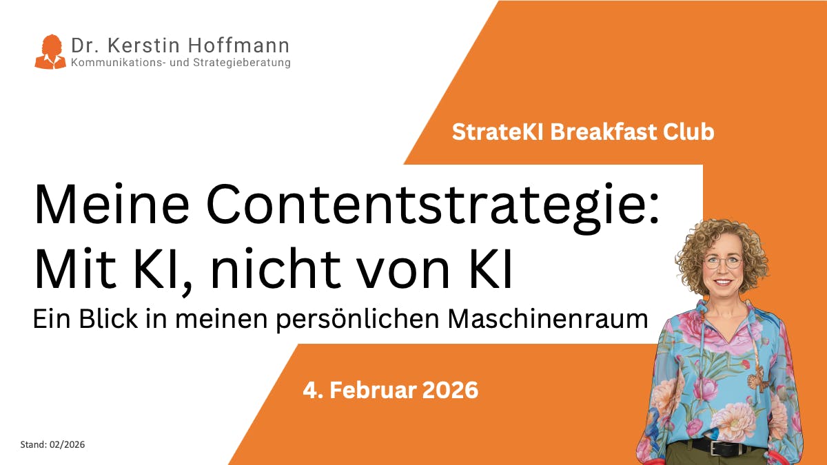 Titelfolie: Meine Contentstrategie