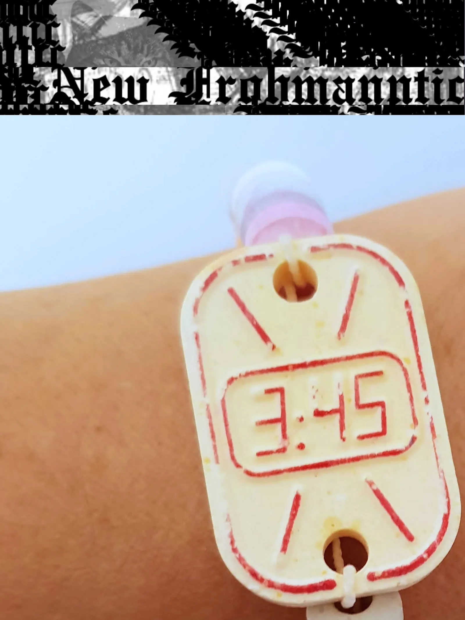 Cover mit Süßigkeiten-Uhr und New-Frohmanntic-Schriftzug