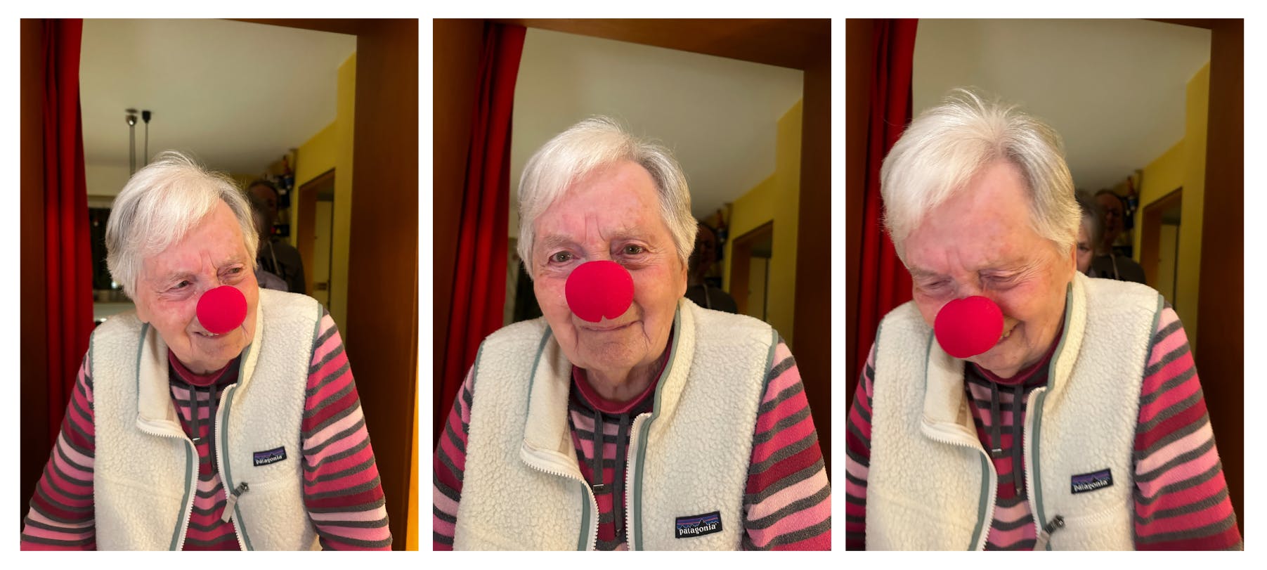 Emi mit Clownsnase