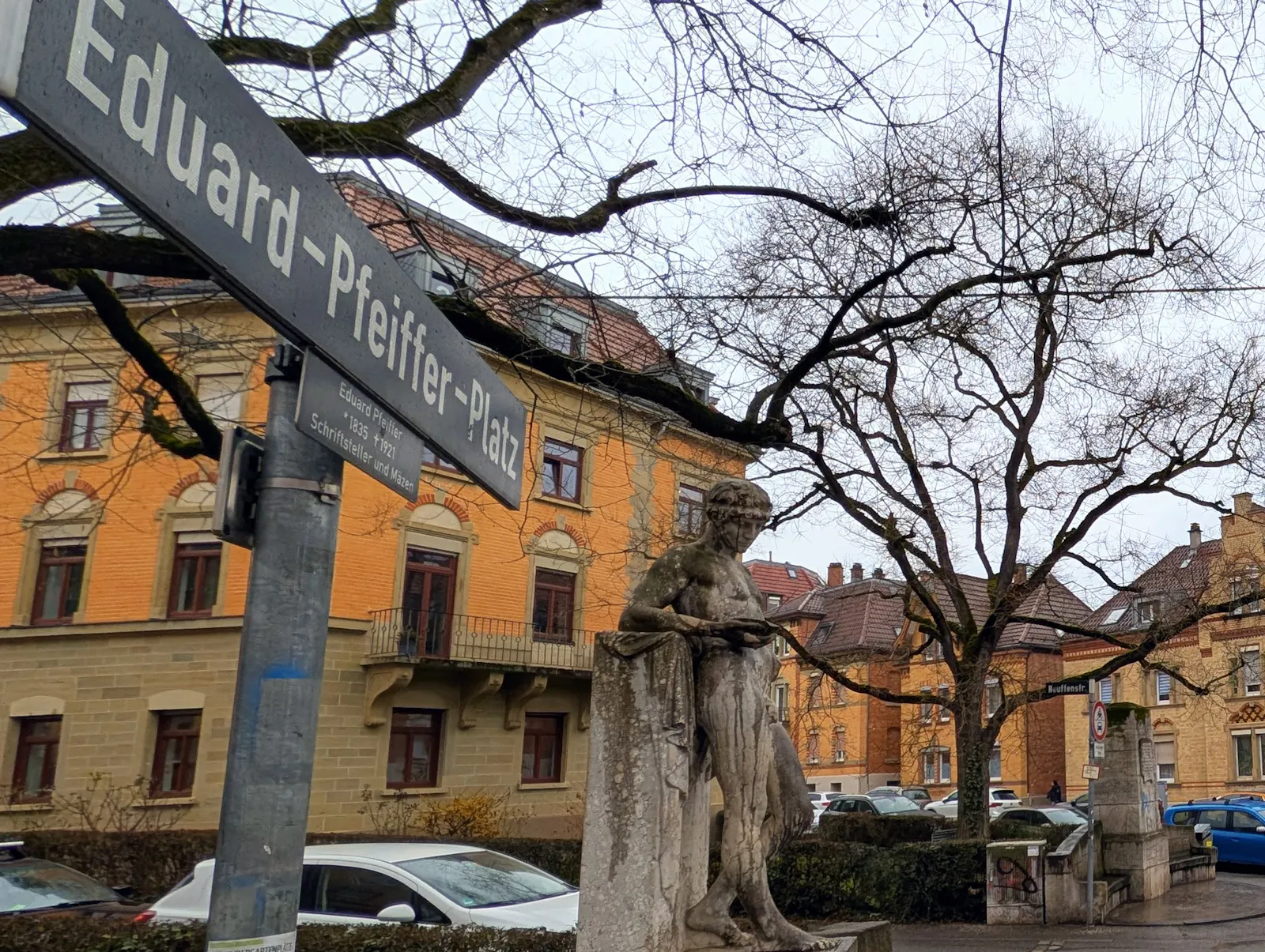 Ein Planungsbeirat wird die vorgesehene Umgestaltung des Eduard-Pfeiffer-Platzes beratend begleiten. Foto: Jürgen Brand
