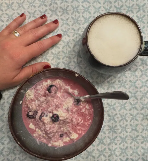 Overnight Oats und Kaffee