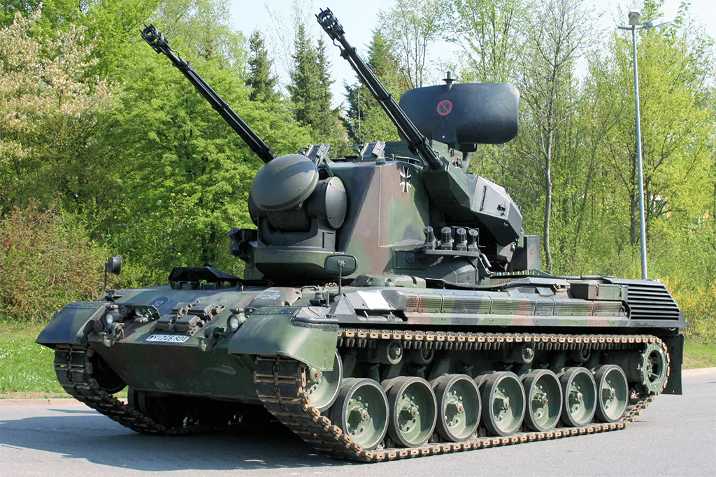 Der Gepard, Flugkanonenabwehrpanzer.