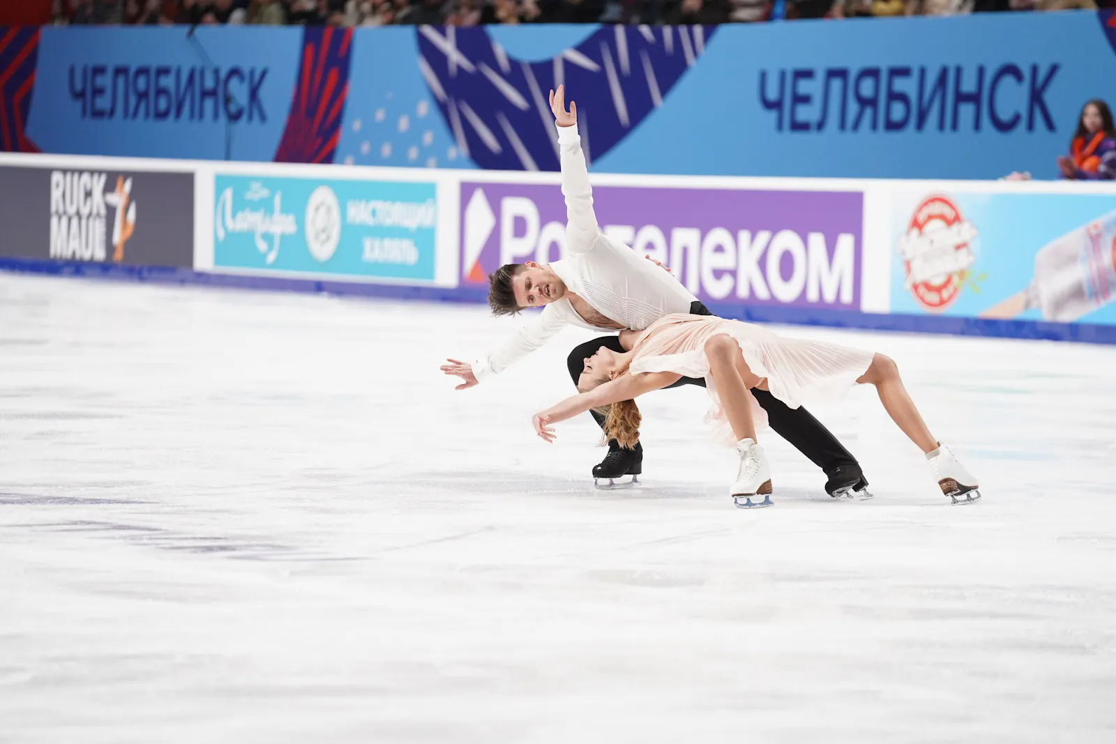 Alexandra Stepanova/Ivan Bukin bei ihrer Meisterschaftskür in Tcheljabinsk
