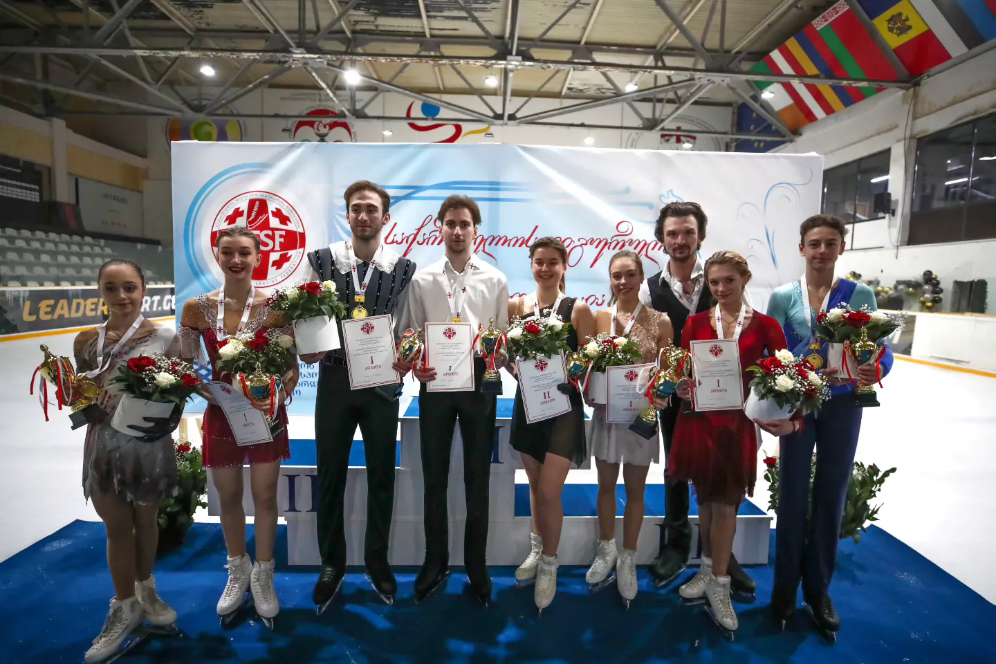 Die Georgischen Meister 2024.
Photo: Georgischer Eislauf-Verband
