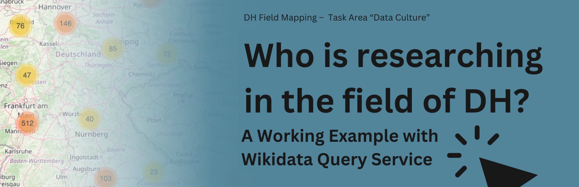 Wikidata-Karte mit DH-Forschungseinrichtungen