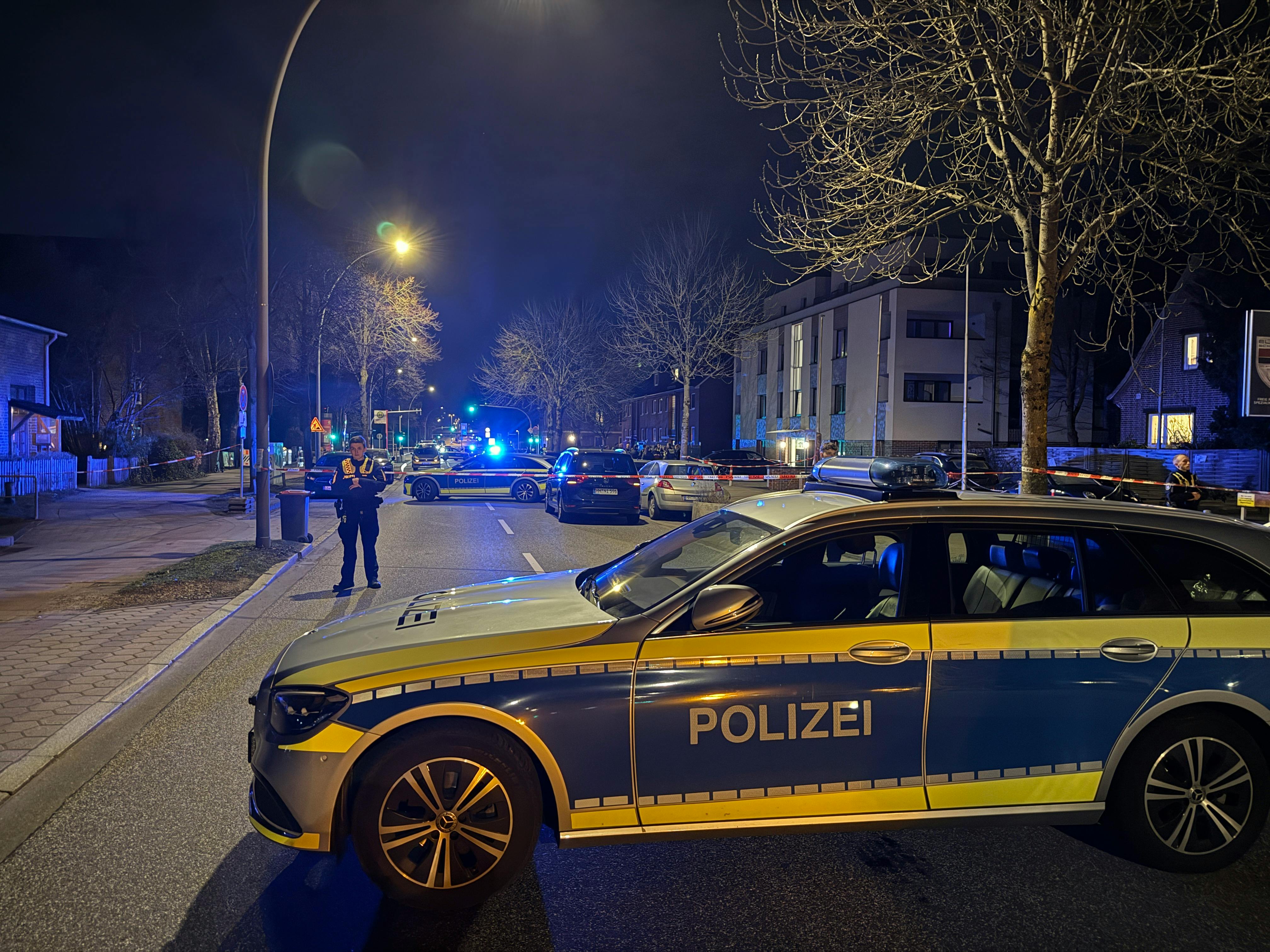 Die Polizei war mit einem Großaufgebot vor Ort