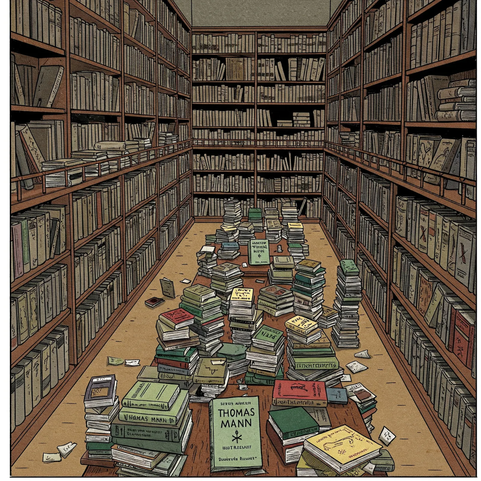 Dieses Jahr 2025 ist das Thomas-Mann-Jahr, der Literatur-Nobelpreisträger wäre 150 Jahre alt geworden. Illustration: Gemini