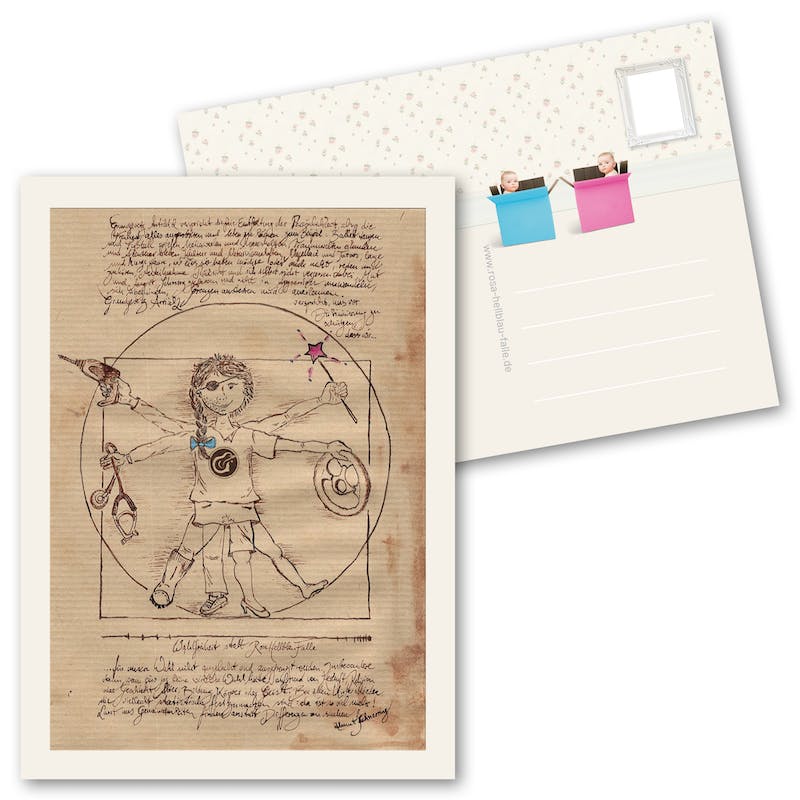 Postkarte 'Leonardo' mit o.g. Motiv