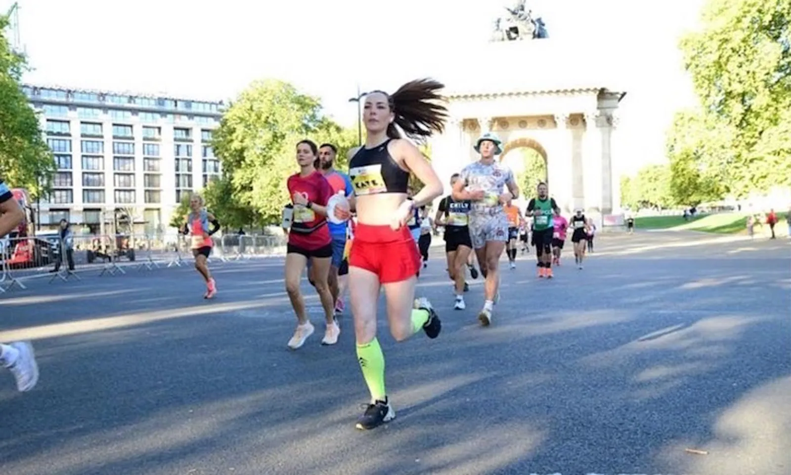 Kate Wescott running the Royal Parks half-marathon earlier this year