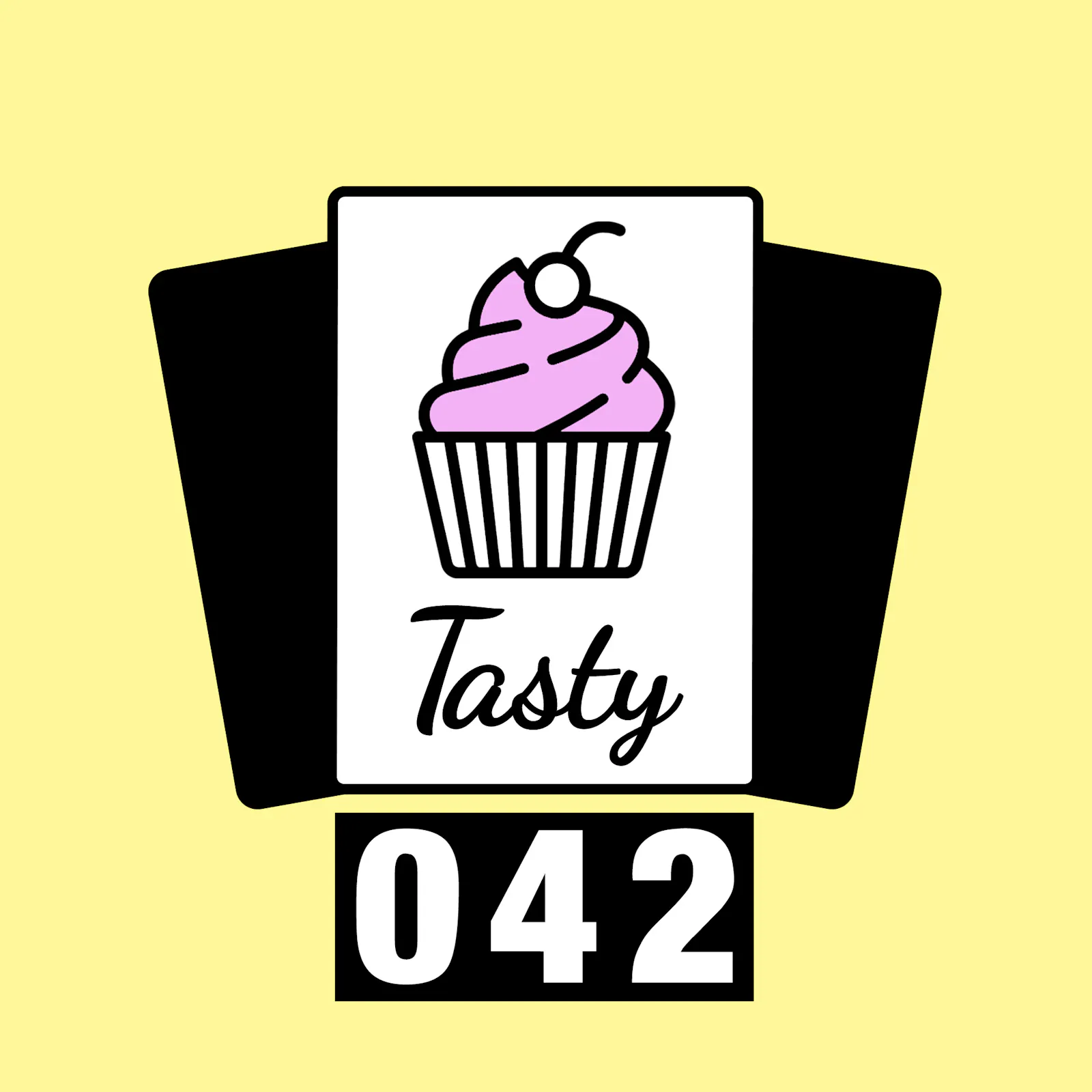 Coverbild: Ein rosa Muffin mit den Schriftzug Tasty darunter und die Nummer 42