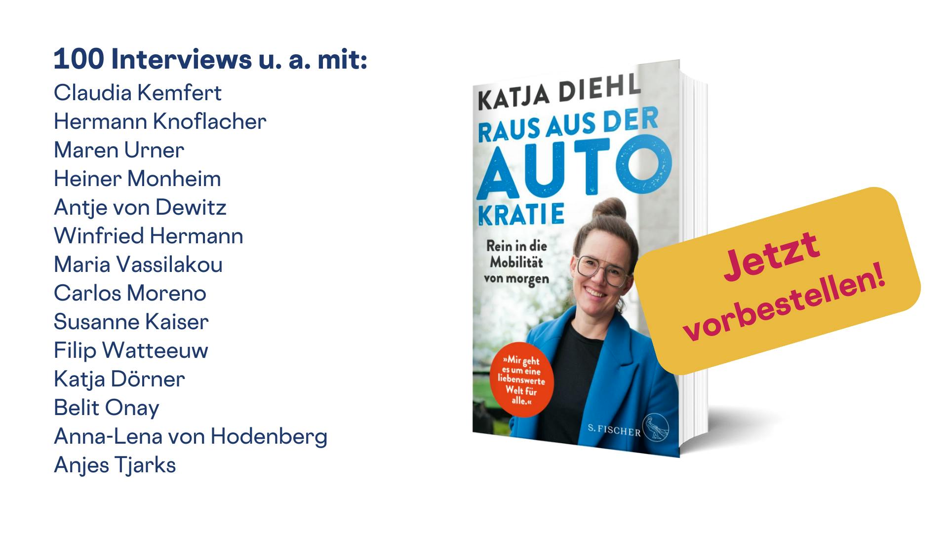 Sharepic mit einigen Namen derer, die im Buch interviewt werden.