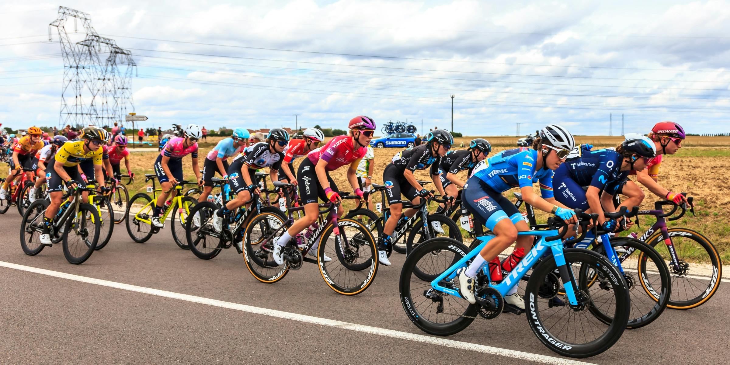 Rennfahrerinnen bei der Tour de France Femmes