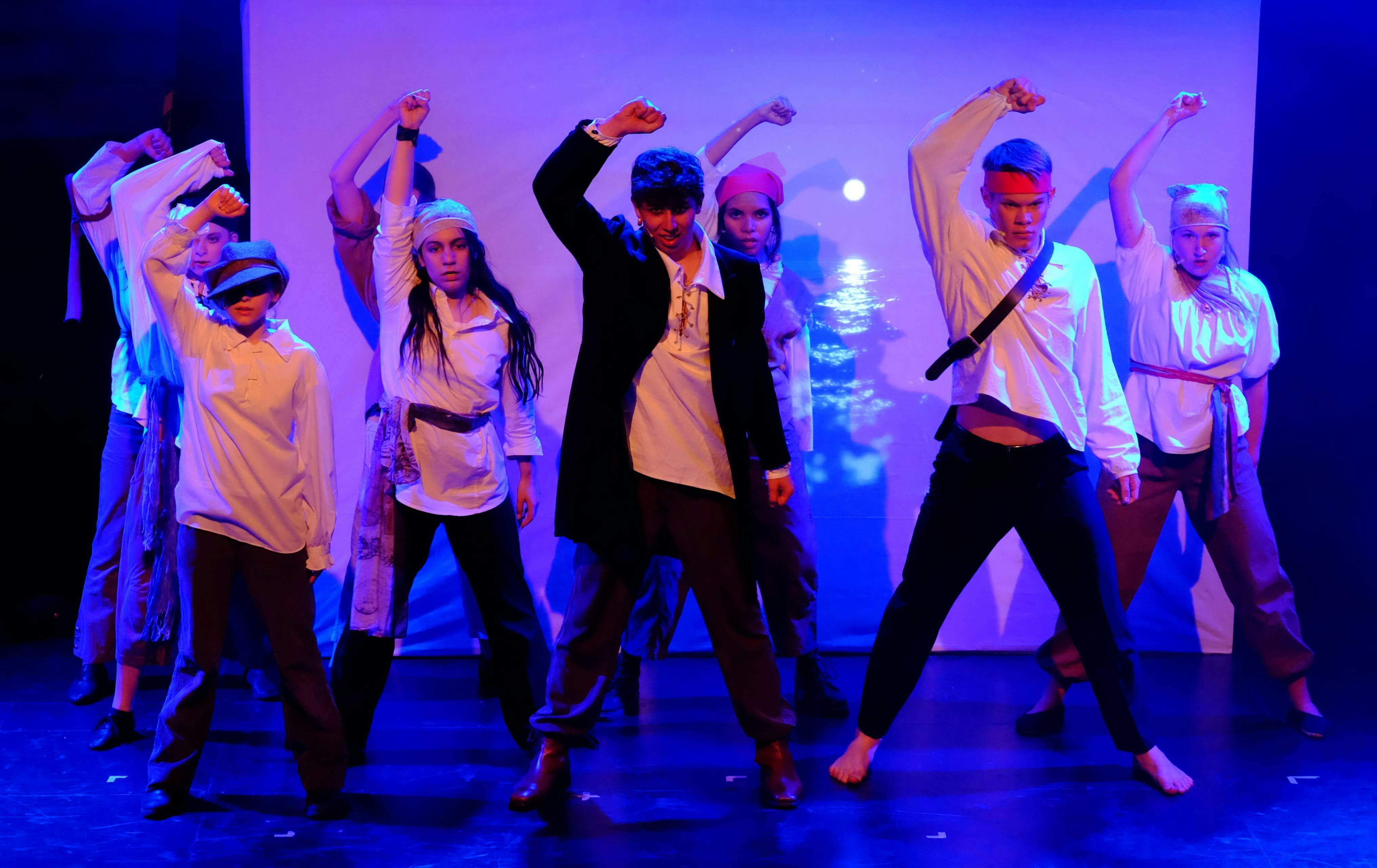 Szene aus dem Musical "Die Schatzinsel"
