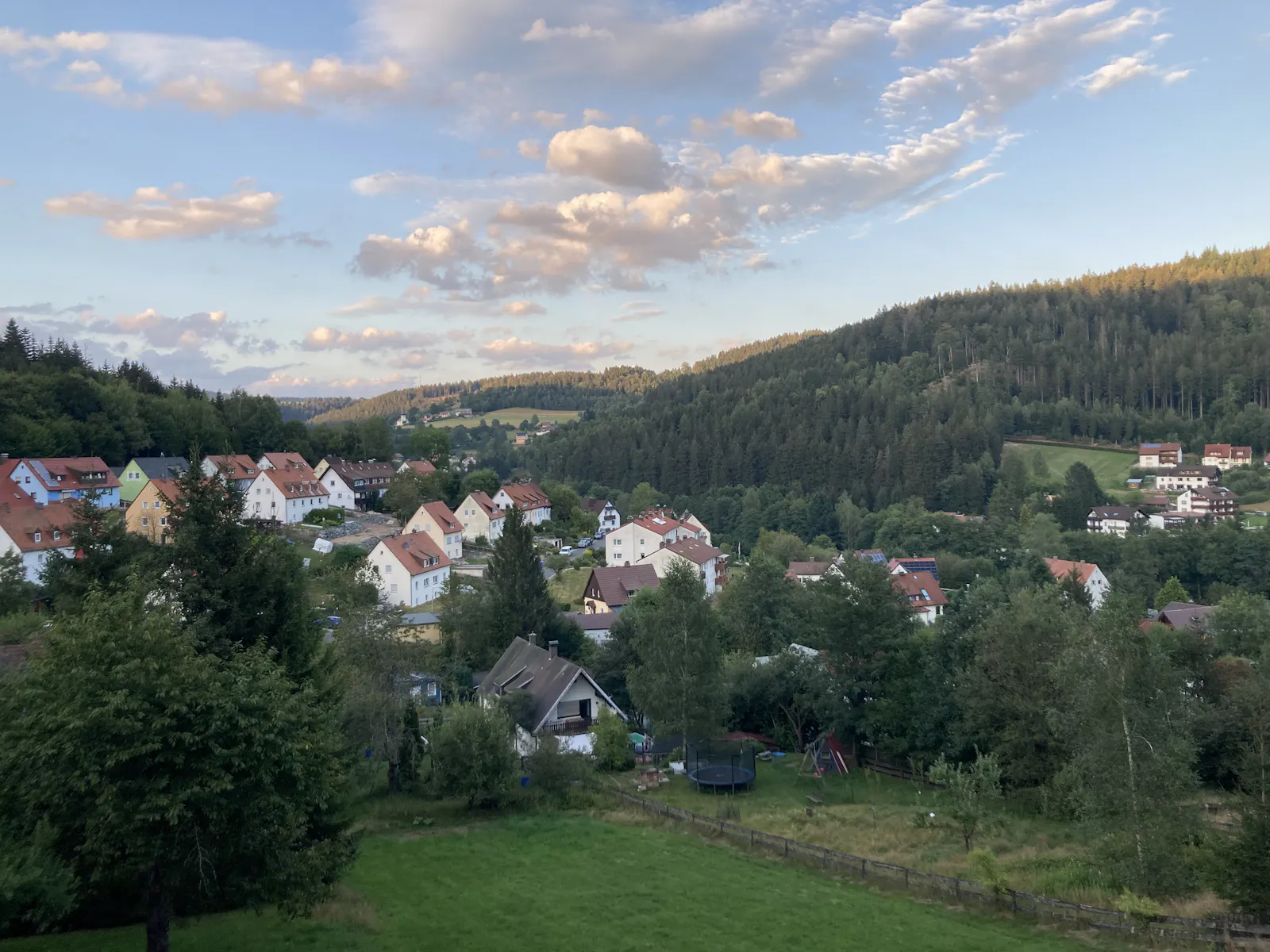 Sonne im Bayreuther Umland