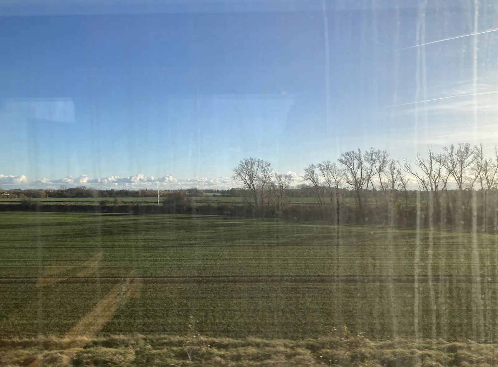 Landscape as seen from the train